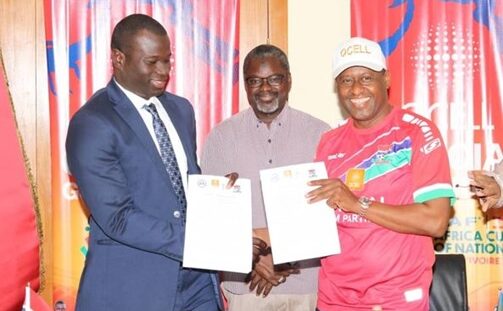 QGroup donates over D2 million to NCC for road to AFCON