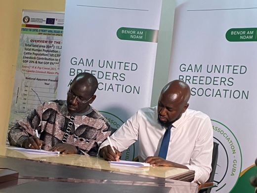 GUBA signs MoU with the Livestock Department to solidify the relationship