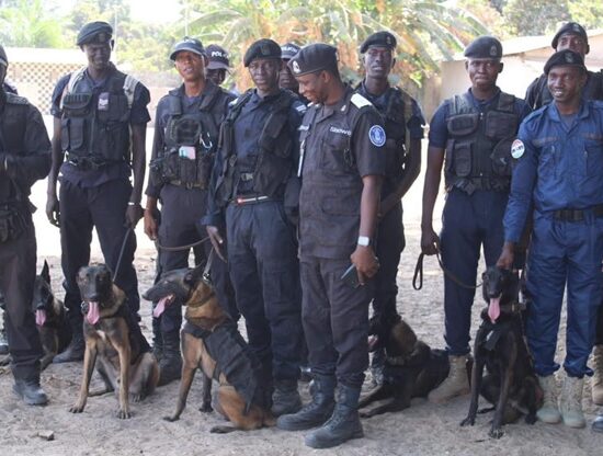 Gambia Police Force receives detective dogs to help curb crimes