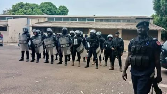 Police-student-protest-University-The-Gambia-criticism.