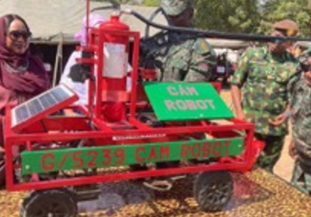 Gambia-Armed-Forces-firefighting-robot