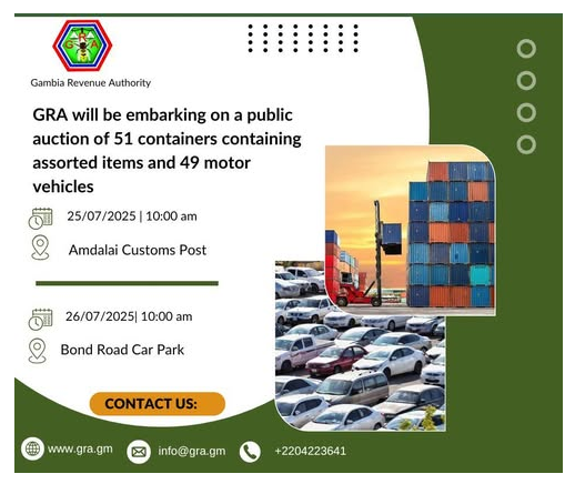 Gambia Revenue Authority Auction